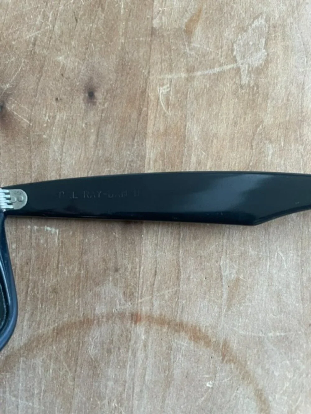 Vintage B&L Ray-Ban L2009 Black Acetate G15 Glass Lens Wayfarers 5024